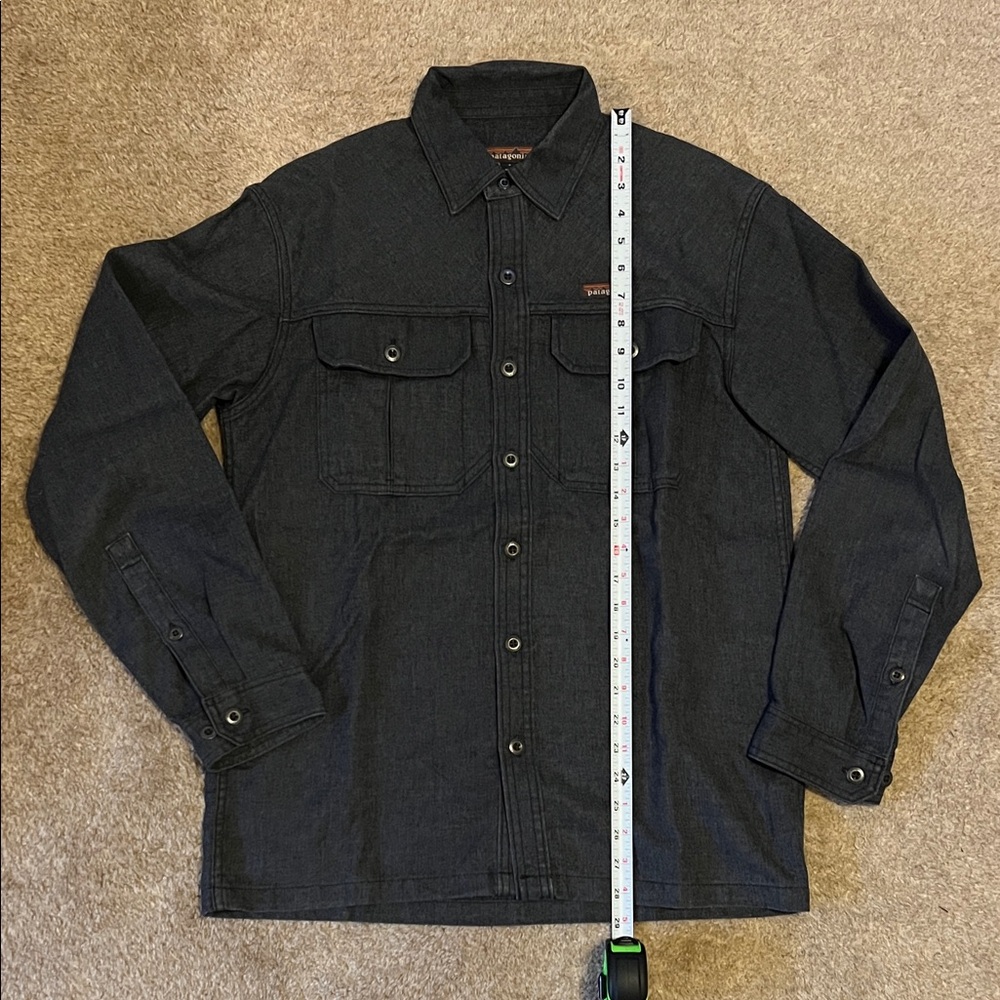 Patagonia Mens Farrier canvas works shirt.